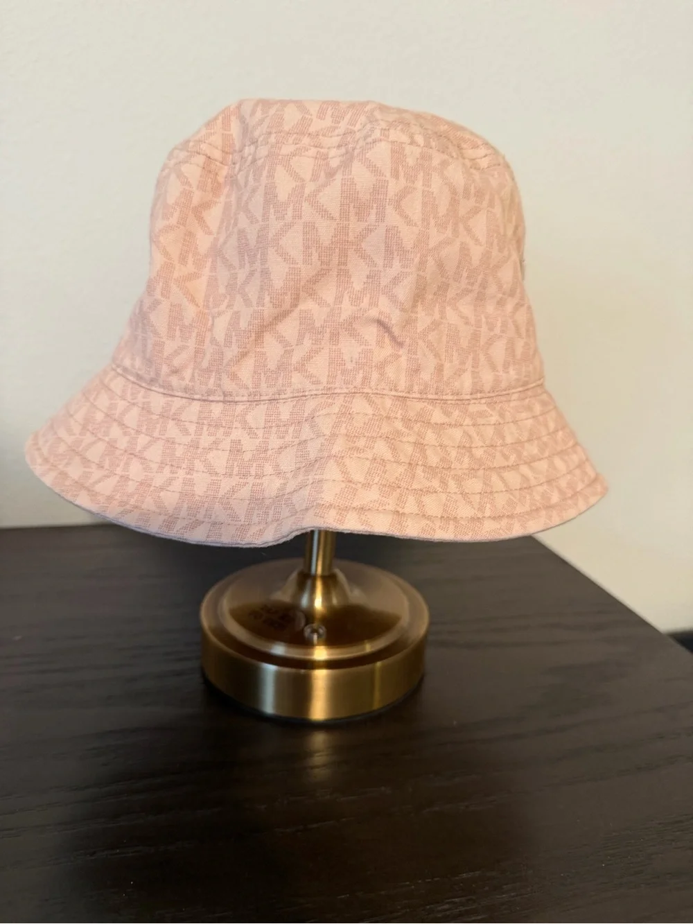 Michael Kors Light Pink Logo Bucket Hat for Kids